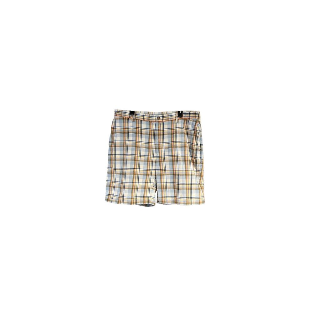 Jos. A. Bank white/blue/orange plaid 100% cotton shorts - 36